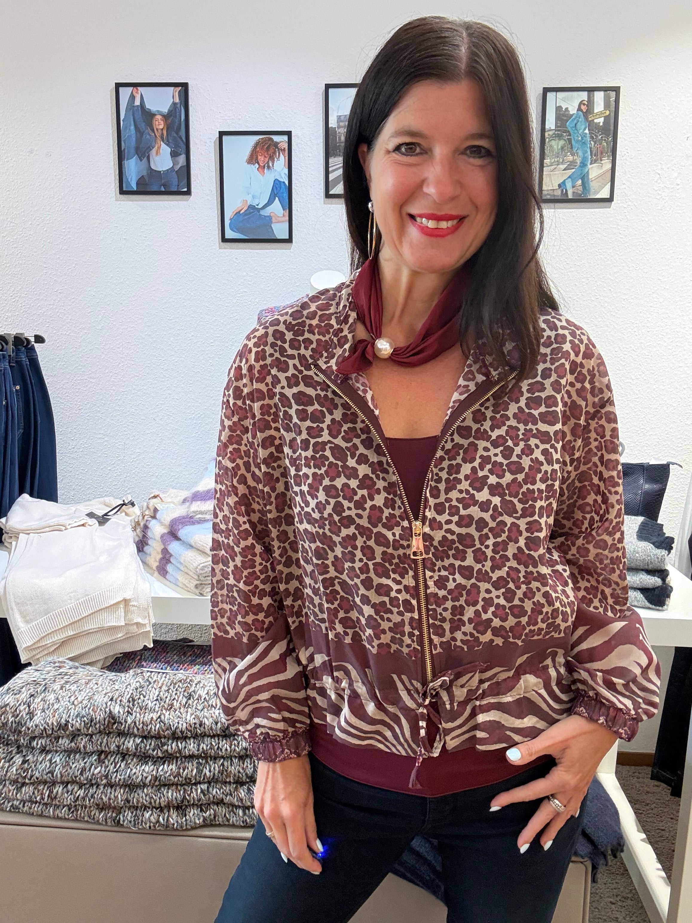 Blouson in Blusenqualität