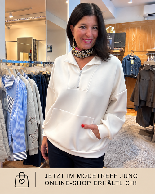 Lässiger Troyer-Sweater in softer Qualität
